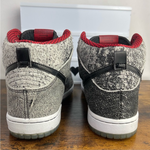 Nike Dunk Premium SB High 2014 Sz 7.5 Men’s Sneakers Shoes Salt Satin 313171-024 - Picture 7 of 12